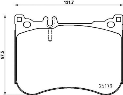 Колодки тормозные MERCEDES W222/С217 13- передние - HELLA 8DB355021211