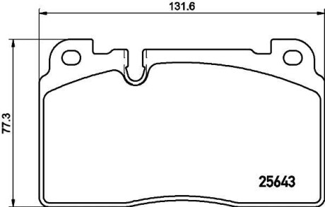 Комплект тормозных колодок - HELLA 8DB355021331