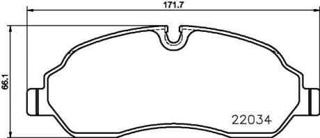 Комплект тормозных колодок - HELLA 8DB 355 021-571