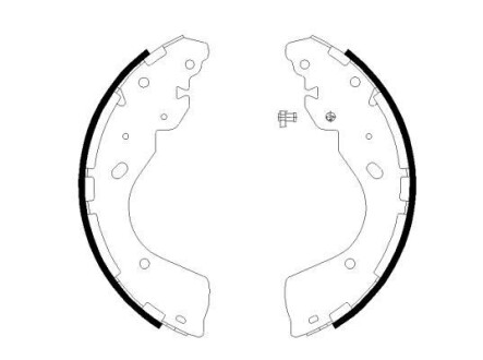 Комлект тормозных накладок - (44060EB327) HELLA 8DB 355 022-241