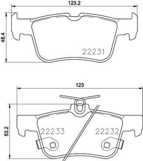 Колодки дискового гальма - HELLA 8DB355023301