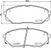 Колодки гальмівні дискові комплект; передн. - (58101S1A70, 58101C5A00, 58101C5A70) HELLA 8DB355024901 (фото 1)