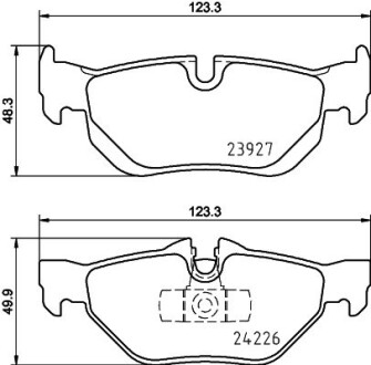 Klocki ham. tyі BMW - HELLA 8DB355031781