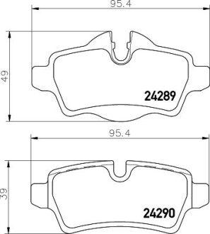 Колодки дискового гальма - HELLA 8DB355031791