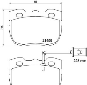 Land rover гальмівні колодки передні discovery i 2.5 89-, range rover i 2.5 92- - (sfp500180) HELLA 8DB 355 037-941