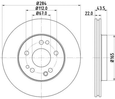 Тормозной диск - HELLA 8DD 355 100-941