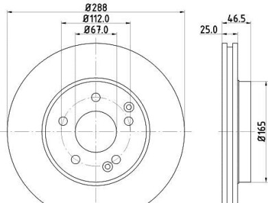 Тормозной диск - HELLA 8DD 355 107-481