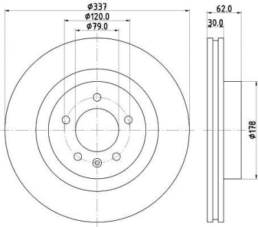 Тормозной диск - HELLA 8DD355111-481