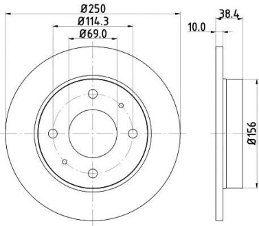 Тормозной диск - HELLA 8DD 355 111-531