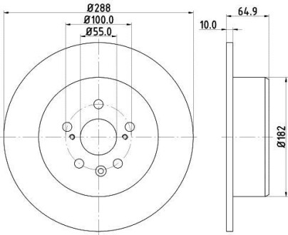 Тормозной диск - HELLA 8DD 355 111-701