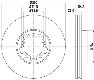 Тормозной диск - HELLA 8DD 355 113-281