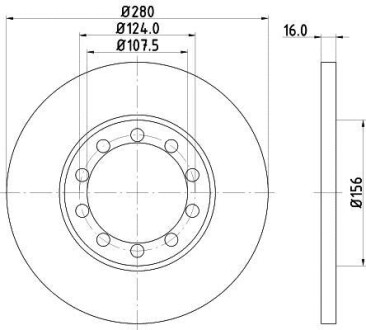 Тормозной диск - HELLA 8DD 355 113-291