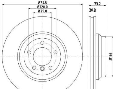 Тормозной диск - HELLA 8DD 355 113-531