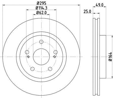 Тормозной диск - HELLA 8DD 355 113-621