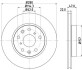 Диск гальмівний; передн. - (5531179J02, 5531179J01, 71750162) HELLA 8DD 355 113-631 (фото 1)