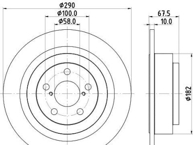 Тормозной диск - HELLA 8DD 355 113-791