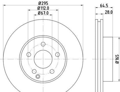 Тормозной диск - HELLA 8DD 355 114-201