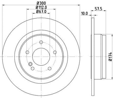 Тормозной диск - HELLA 8DD 355 114-211