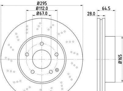 Тормозной диск - HELLA 8DD 355 114-391