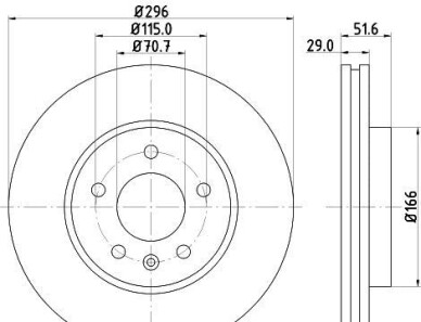 Тормозной диск - HELLA 8DD 355 114-401