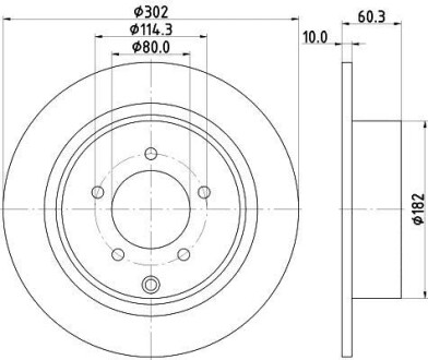 Тормозной диск - HELLA 8DD 355 115-491