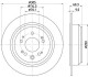 Гальмівний диск зад. Accord VIII 08- 2.0-2.4 305mm - (42510TL0G51, 42510TL0G50) HELLA 8DD355116-111 (фото 1)