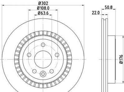 Тормозной диск - HELLA 8DD 355 116-191