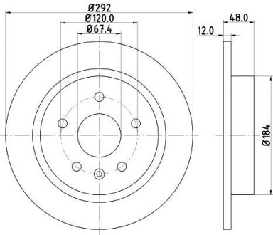 Тормозной диск - HELLA 8DD 355 116-831