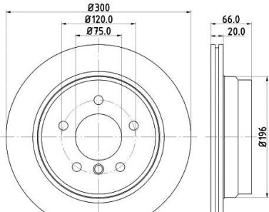 Тормозной диск - HELLA 8DD 355 117-831