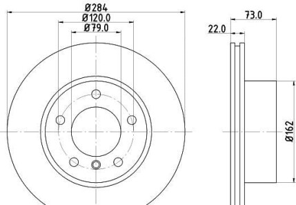 Тормозной диск - HELLA 8DD 355 118-031