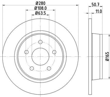 Тормозной диск - HELLA 8DD 355 118-211