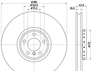 Тормозной диск - HELLA 8DD 355 120-721