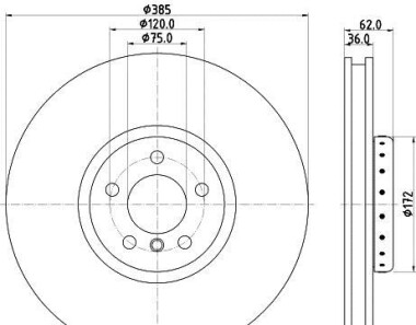 Тормозной диск - HELLA 8DD 355 120-731