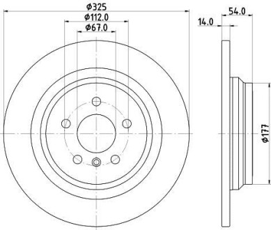 Тормозной диск - HELLA 8DD 355 122-861