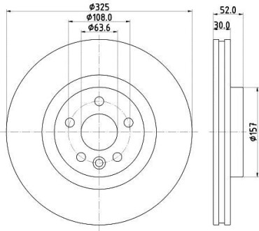 Тормозной диск - HELLA 8DD 355 123-111