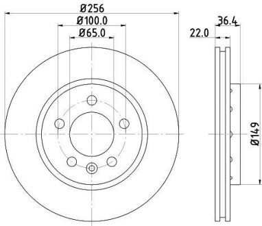 Диск гальмівний - HELLA 8DD355127451