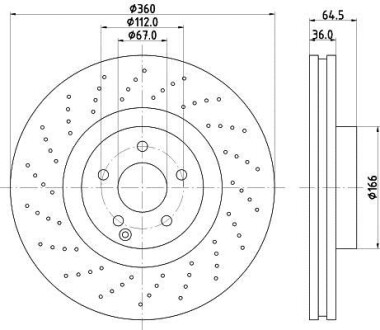 Тормозной диск - HELLA 8DD 355 127-961