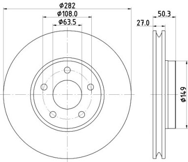 Tarcza ham. malow. HC prz. FO - HELLA 8DD355132021