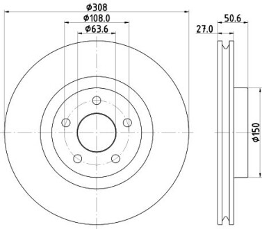 Диск тормозной - HELLA 8DD355132291