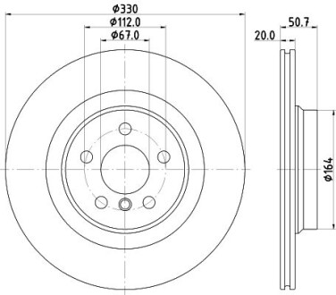 Tarcza ham. malow. HC tyі BMW MINI - HELLA 8DD355132301