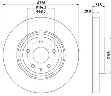 Диск гальмівний - HELLA 8DD355132691