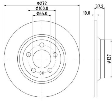 Tarcza ham. malow. tyі AU VW - HELLA 8DD355132701