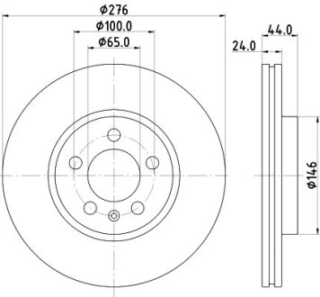 Диск гальмівний - HELLA 8DD355132891