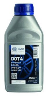 Гальмівна рідина DOT4 (0,5L) - HELLA 8DF355360011