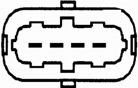 Фото 2 - Витратомір повітря HELLA 8ET009149-141 (8ET009149141)