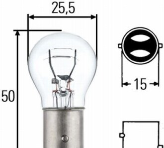 Лампа накаливания - HELLA 8GD 002 078-123