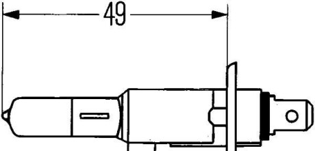 Фото 2 - Автолампа HELLA 8GH 002 089-491 (8GH002089491)