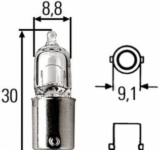 Лампа накаливания, фара заднего хода, Лампа накаливания, внутренее освещение, Лампа накаливания, Лампа накаливания, внутренее освещение, Лампа накаливания, фара заднего хода, Лампа, лампа чтения, Лампа, лампа чтения - HELLA 8GH 002 473-151