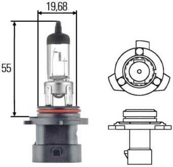 Лампа розжарювання, HB4A 12V 51W P 22d - HELLA 8GH005636-201