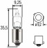 Лампа розжарювання, H6W 12V 6W BAX 9s - (0025443194, 000000000172, A000000000172) HELLA 8GH007643121 (фото 1)